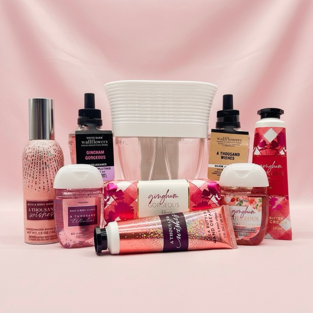Bath & Body Works A Thousand Wishes + Gingham Gorgeous Wallflower Bundle - Picture 2 of 7